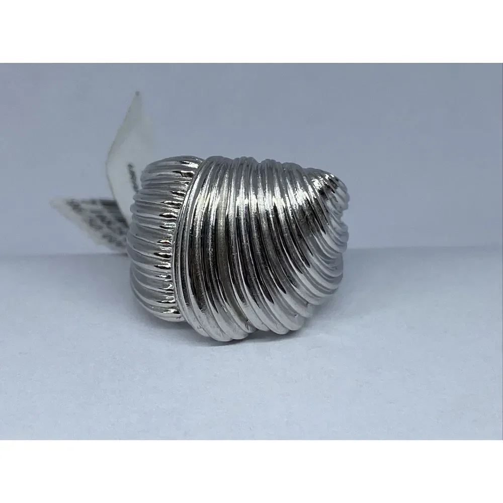 Prime ART R4A9A4A0AG-8 925 Sterling Silver Knot Wrap Band Ring ML32